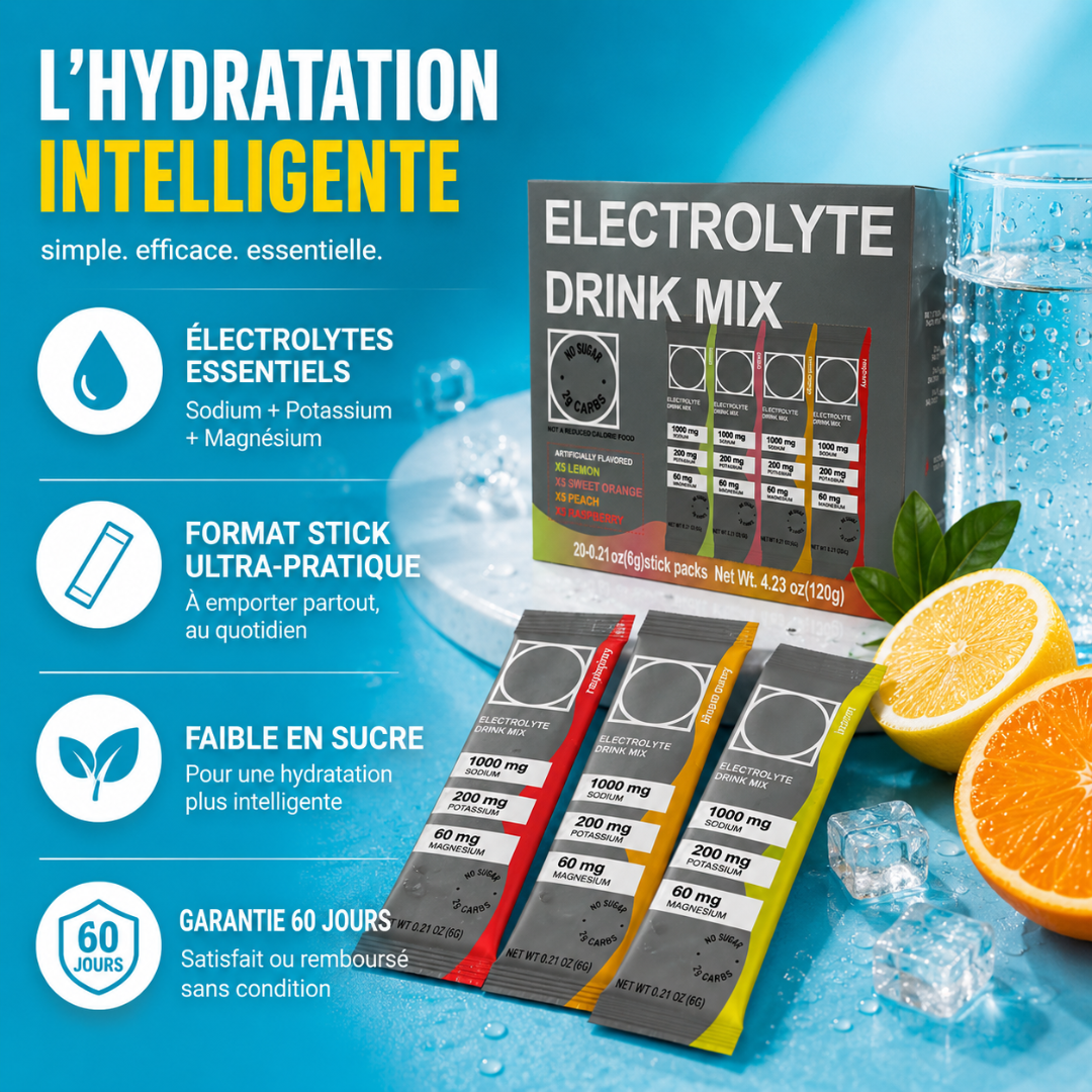 Moodli Boost — Sticks électrolytes énergie & hydratation à emporter partout