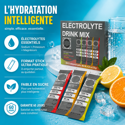 Moodli Boost — Sticks électrolytes énergie & hydratation à emporter partout